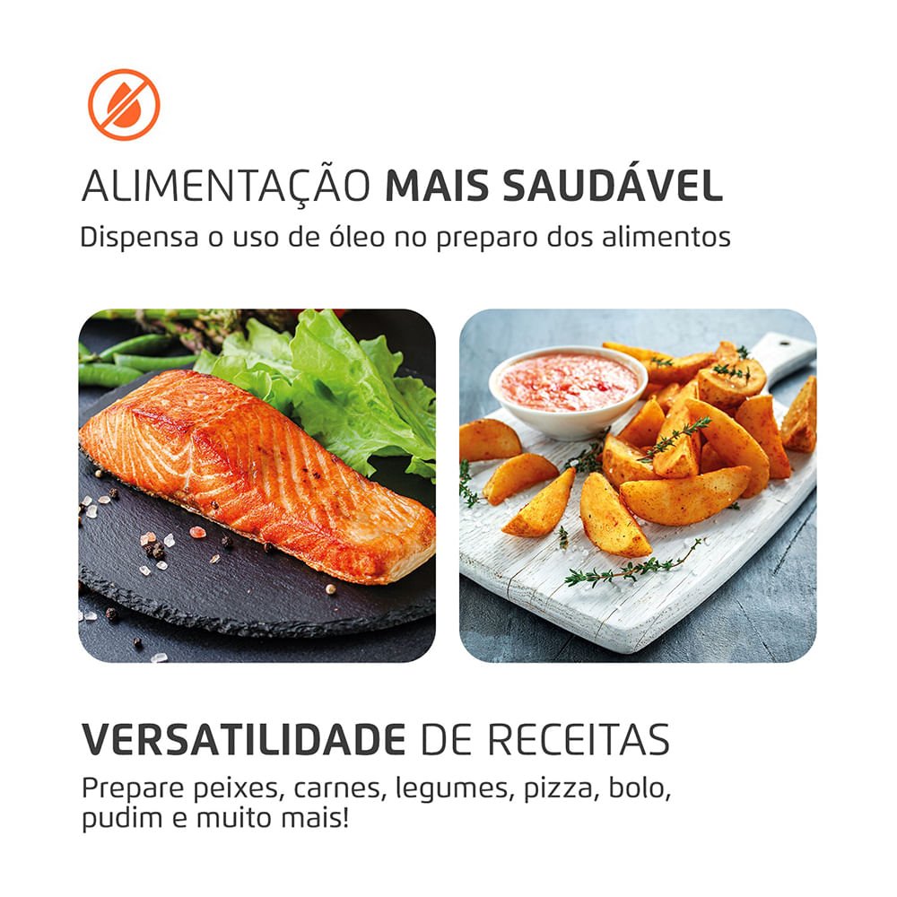 Air Fryer Forno Mondial 12L: alimentação mais saudável sem óleo